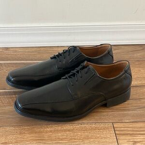 CLARKS Collection Tilden Walk Oxfords Shoes Black Men's Size 12 Wide NEW